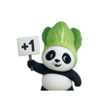 野菜頭のパンダ (NT)（個別スタンプ：18）