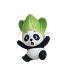 野菜頭のパンダ (NT)（個別スタンプ：21）