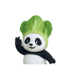 野菜頭のパンダ (NT)（個別スタンプ：24）