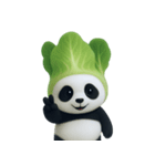 野菜頭のパンダ (NT)（個別スタンプ：32）