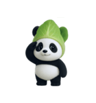 野菜頭のパンダ (NT)（個別スタンプ：37）
