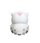 白い魔法のフクロウ (NT)（個別スタンプ：9）