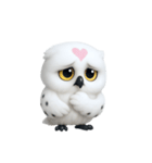 白い魔法のフクロウ (NT)（個別スタンプ：10）