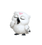 白い魔法のフクロウ (NT)（個別スタンプ：14）