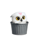 白い魔法のフクロウ (NT)（個別スタンプ：16）