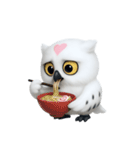 白い魔法のフクロウ (NT)（個別スタンプ：21）