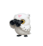 白い魔法のフクロウ (NT)（個別スタンプ：22）