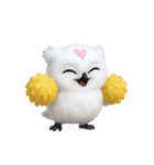 白い魔法のフクロウ (NT)（個別スタンプ：28）
