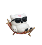 白い魔法のフクロウ (NT)（個別スタンプ：32）