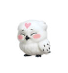 白い魔法のフクロウ (NT)（個別スタンプ：34）