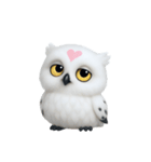白い魔法のフクロウ (NT)（個別スタンプ：39）