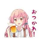 おうちでほっこり★ふんわりかわいい女の子（個別スタンプ：7）