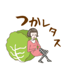 淡いレトロ女子ぃず4【ダジャレ】（個別スタンプ：6）