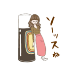 淡いレトロ女子ぃず4【ダジャレ】（個別スタンプ：27）