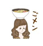 淡いレトロ女子ぃず4【ダジャレ】（個別スタンプ：28）