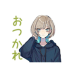 クールな女子の毎日挨拶★（個別スタンプ：3）