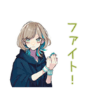 クールな女子の毎日挨拶★（個別スタンプ：27）