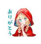 赤ずきんの森★ソロキャンプ（個別スタンプ：3）