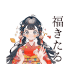 巫女さんの毎日ご挨拶スタンプ（個別スタンプ：18）