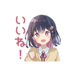 ふんわり女子中学生★浴衣でお祭り（個別スタンプ：10）