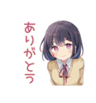 ふんわり女子中学生★浴衣でお祭り（個別スタンプ：16）