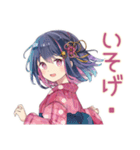 ふんわり女子中学生★浴衣でお祭り（個別スタンプ：21）