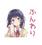 ふんわり女子中学生★浴衣でお祭り（個別スタンプ：36）