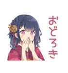 ふんわり女子中学生★浴衣でお祭り（個別スタンプ：37）