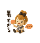【3D】動く♡毎日使える♡おだんごガール（個別スタンプ：7）