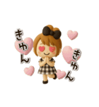 【3D】動く♡毎日使える♡おだんごガール（個別スタンプ：11）