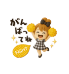 【3D】動く♡毎日使える♡おだんごガール（個別スタンプ：17）