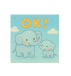 ほっこり象の親子（個別スタンプ：6）