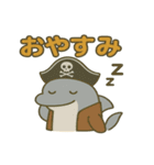 シュールな海賊のイルカのスタンプ 001（個別スタンプ：3）