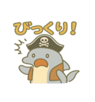 シュールな海賊のイルカのスタンプ 001（個別スタンプ：15）
