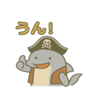 シュールな海賊のイルカのスタンプ 001（個別スタンプ：27）