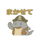 シュールな海賊のイルカのスタンプ 001（個別スタンプ：31）