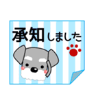 優しい大人の気づかいシュナウザー 夏編（個別スタンプ：25）