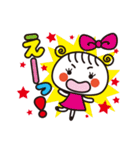 キラキラかわいい☆ほっこりガール（個別スタンプ：1）