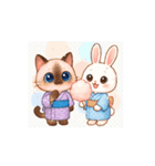 夏祭りポニャン＆ぽしゅ♡ゆるかわスタンプ（個別スタンプ：7）