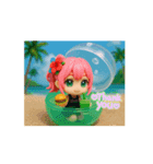 かいり『ありがとう』＆『好き』スタンプ（個別スタンプ：2）