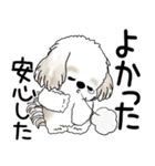 シーズー犬 2025「飛び出す」No.2（縦長）（個別スタンプ：20）