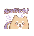 だいふくあにまるず ぶどう 推し色紫！（個別スタンプ：3）
