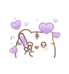 だいふくあにまるず ぶどう 推し色紫！（個別スタンプ：23）