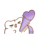 だいふくあにまるず ぶどう 推し色紫！（個別スタンプ：31）