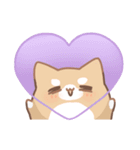 だいふくあにまるず ぶどう 推し色紫！（個別スタンプ：32）