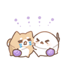 だいふくあにまるず ぶどう 推し色紫！（個別スタンプ：35）