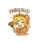 お嬢様のミニキャラスタンプ1（個別スタンプ：9）