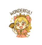 お嬢様のミニキャラスタンプ1（個別スタンプ：10）
