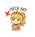 お嬢様のミニキャラスタンプ1（個別スタンプ：14）