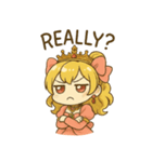 お嬢様のミニキャラスタンプ1（個別スタンプ：15）